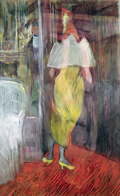 Frau betritt eine Loge im Theater, 1894 von Henri de Toulouse Lautrec